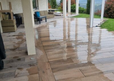 Extension d’une terrasse dalle 30×120 à Monistrol sur Loire