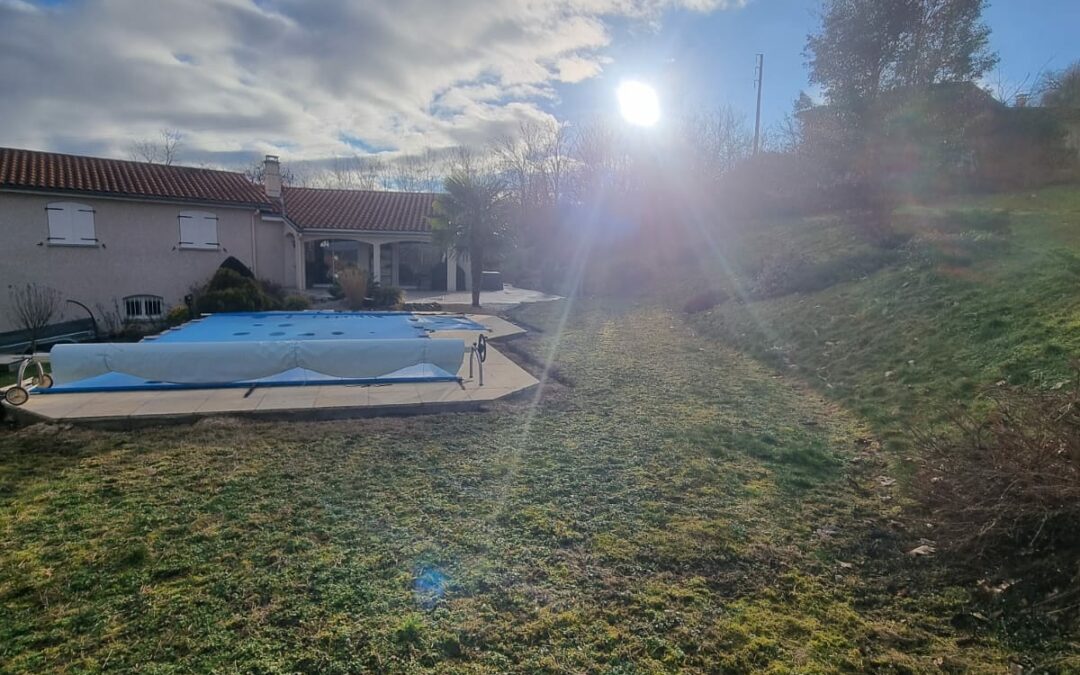 Terrassement et posé de bordure en pave préparation pour sol en nidagravel + gravier de finition